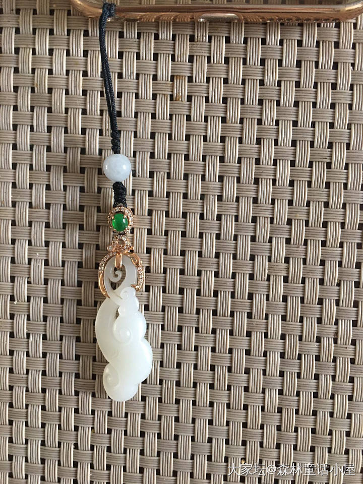 晒出你们的手机链～_挂饰翡翠