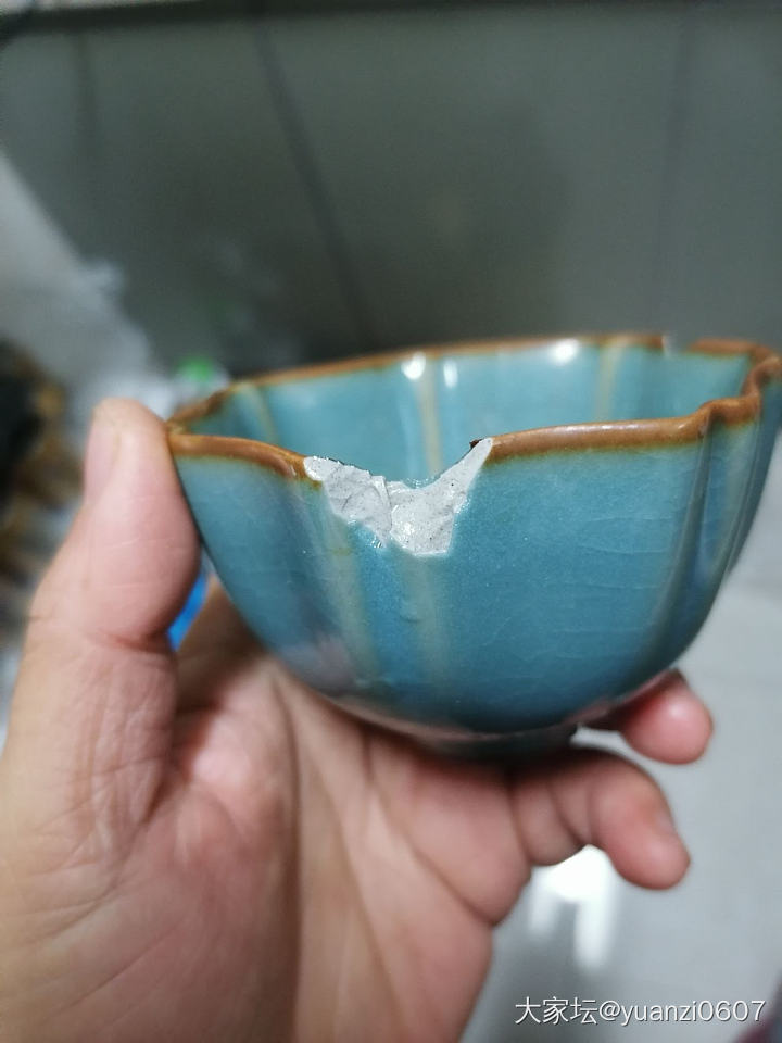 汝窑杯被我老公摔了_陶瓷