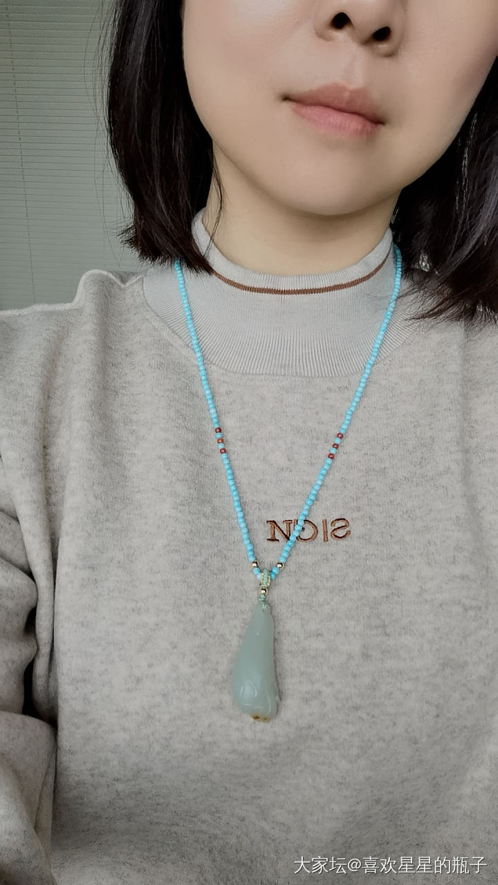 玉兰花_搭配松石和田玉