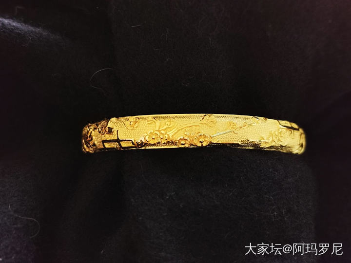 古语坊金银四君子_手镯银金