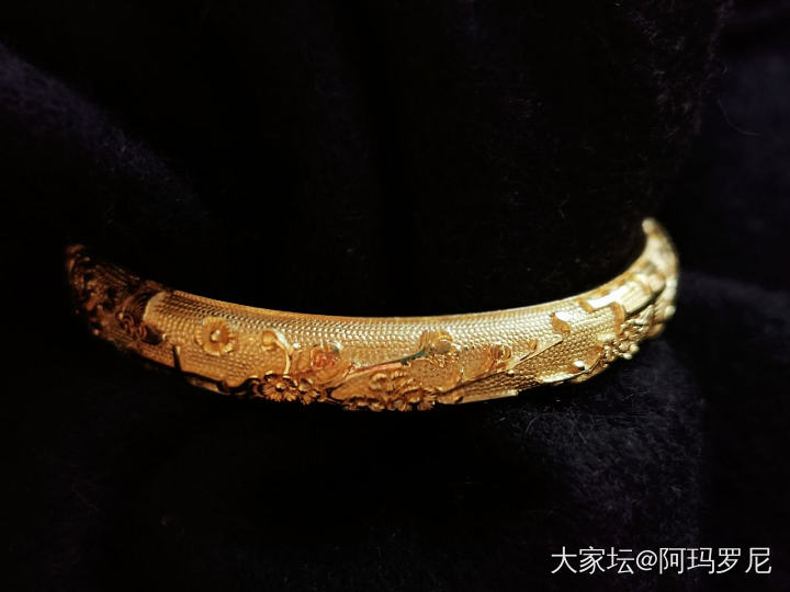 古语坊金银四君子_手镯银金