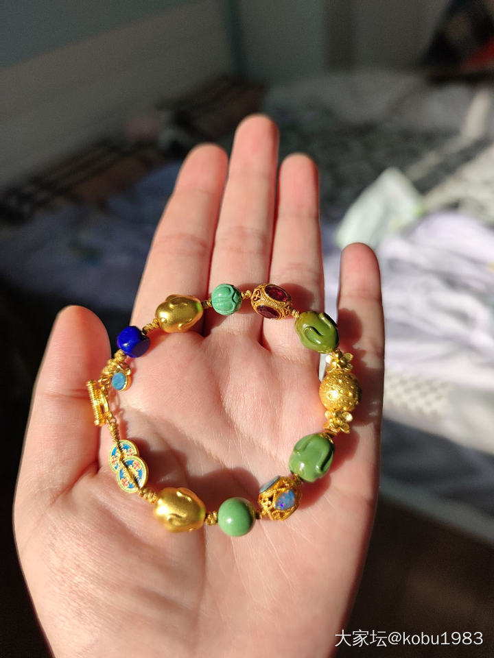 给点阳光果然灿烂_欧泊松石金
