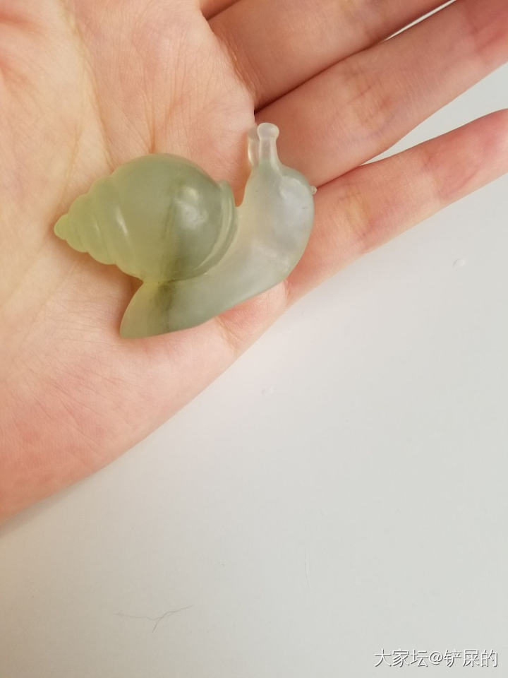 征集建议 自己雕刻小蜗牛_玉石雕刻