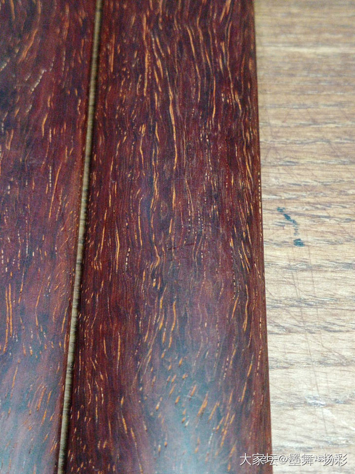 新做的一个小叶紫檀戒尺，这种属于切板的边角料，却是小叶紫檀木料中最精华的部分，二..._小叶紫檀