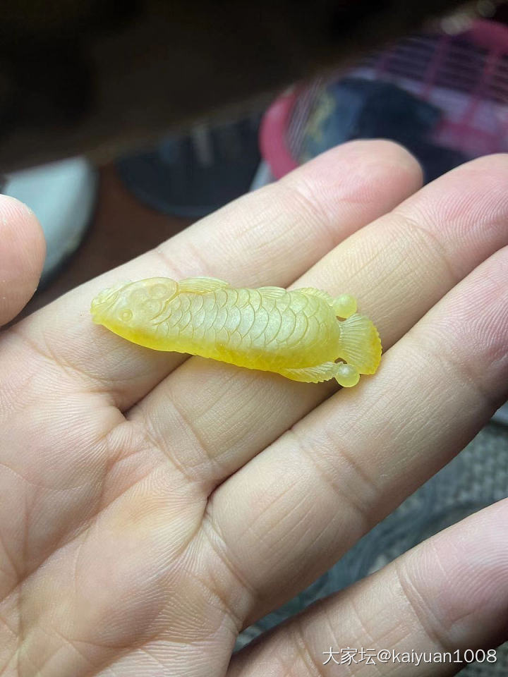 边角料试水—鱼_半成品翡翠