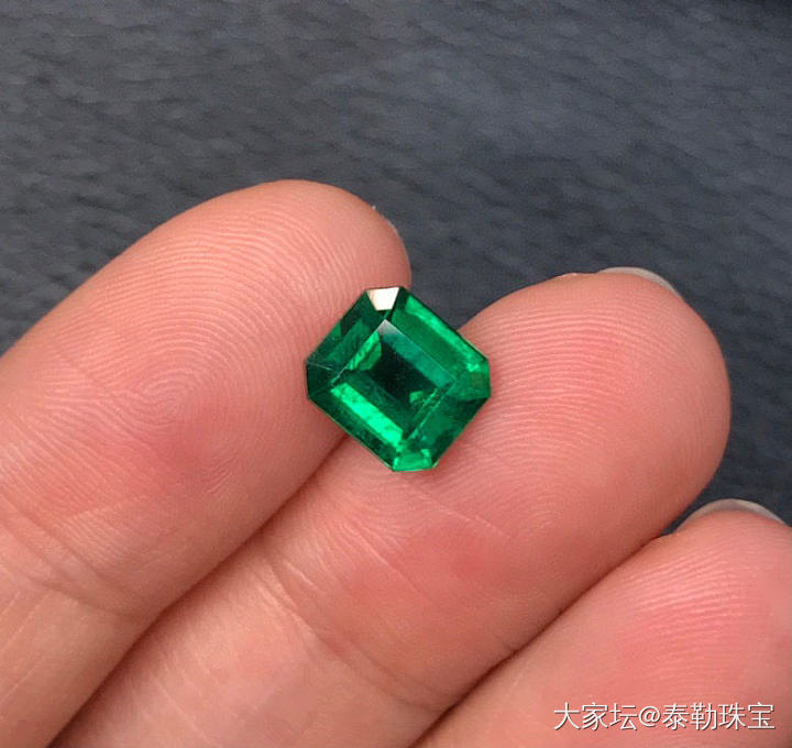 【泰勒彩宝】1.91ct沃顿祖母绿极品裸石