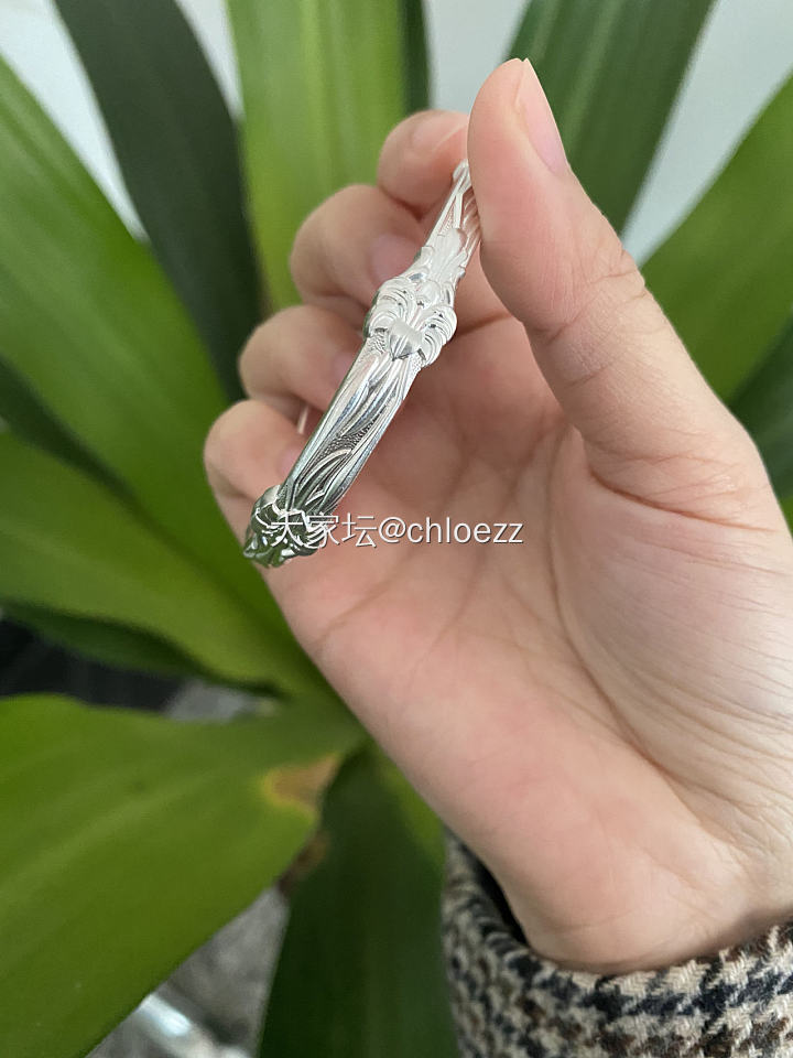 为银版狂欢助力(^-^)小珍百合镯_手镯银