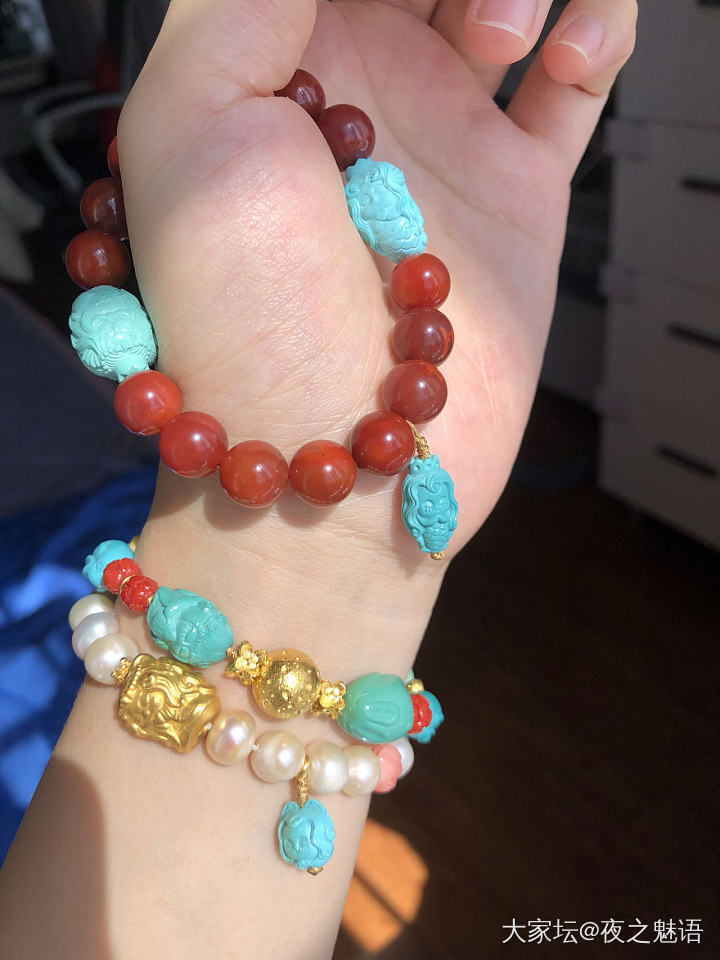绿松怎么可以这么美，太犯罪了_文玩松石