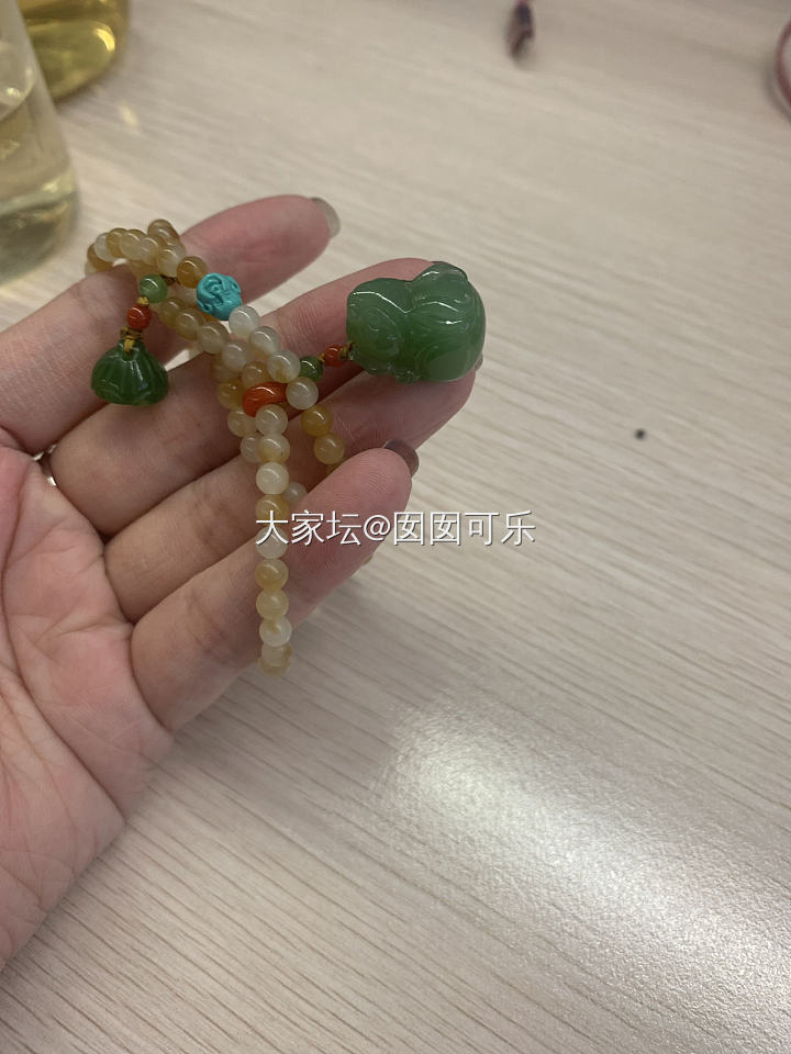 新收的糖白串4.5mm的珠子