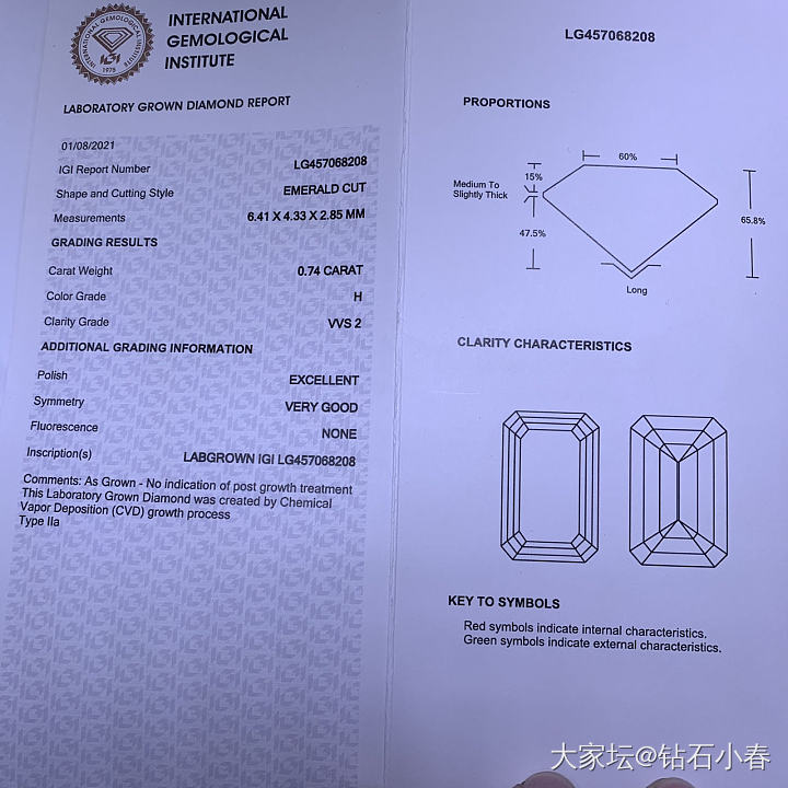 小分数入门级别  cvd培育异形_钻石