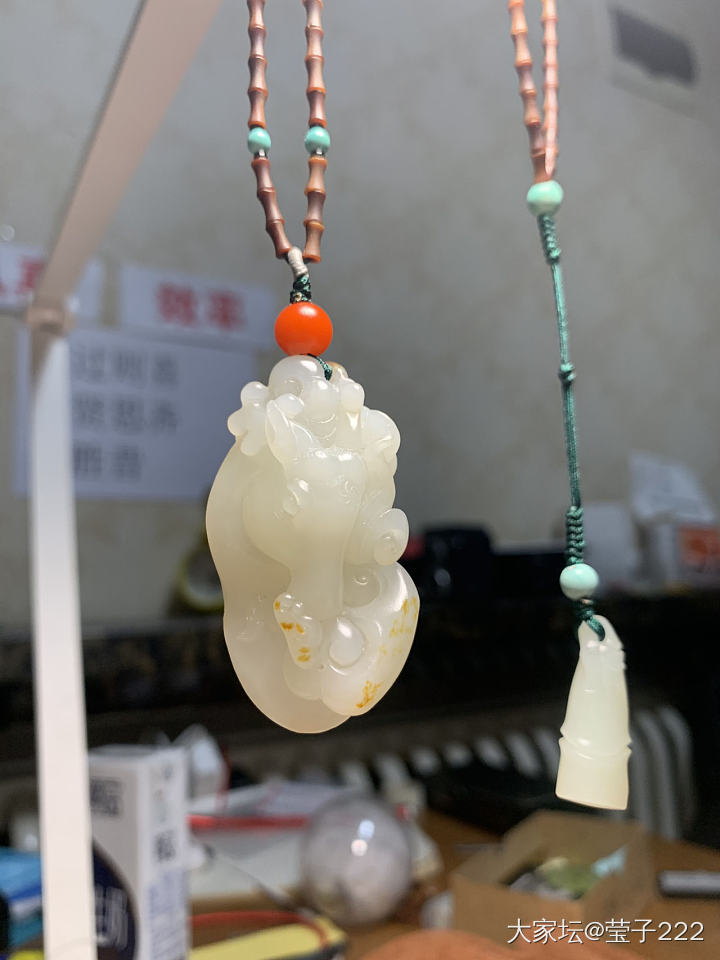 帮朋友的玉编绳子顺便发个灯仙图_和田玉