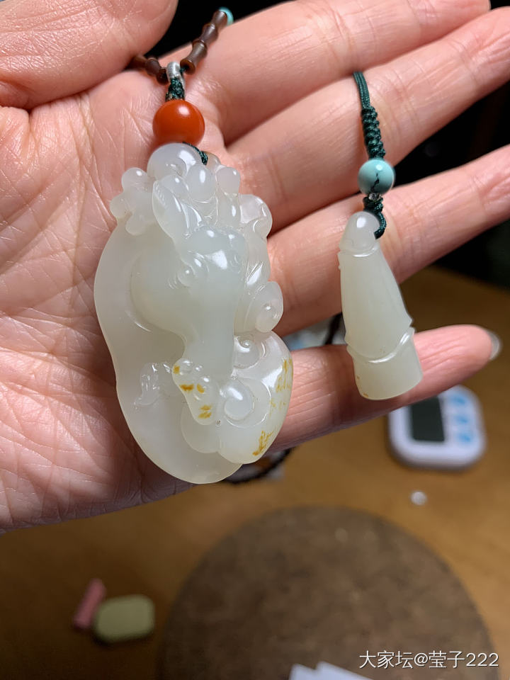 帮朋友的玉编绳子顺便发个灯仙图_和田玉