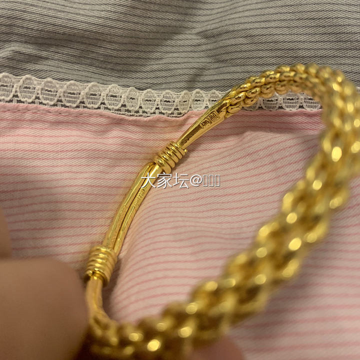来个冷门的 振贤的金桂花_打金手镯金