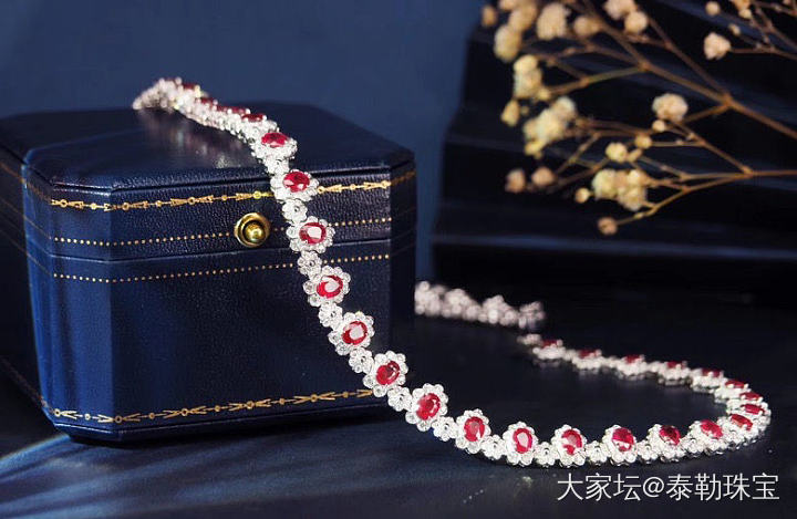 【泰勒彩宝】19.79ct红宝石项链 可日常 可优雅