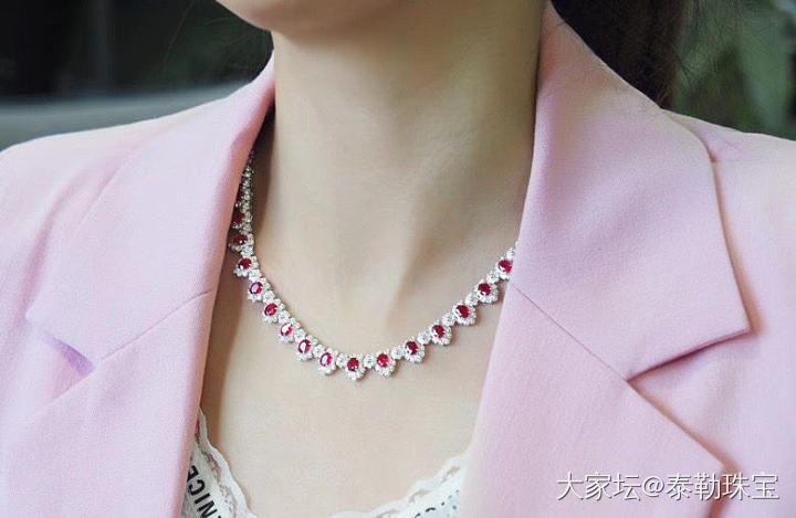 【泰勒彩宝】19.79ct红宝石项链 可日常 可优雅