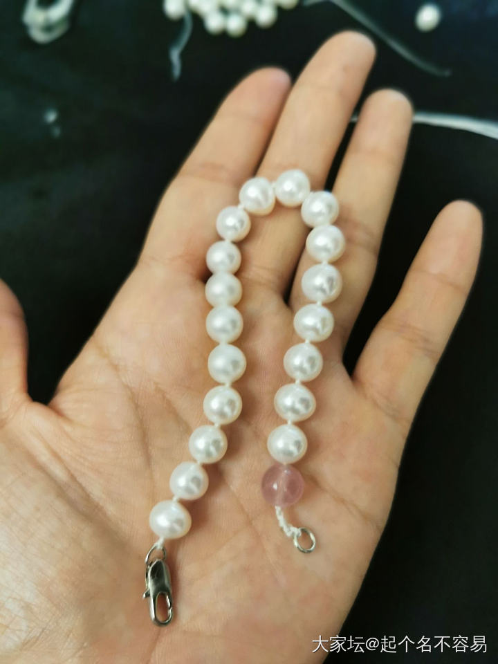 珍珠跟粉晶搭配的怪怪的_有机宝石