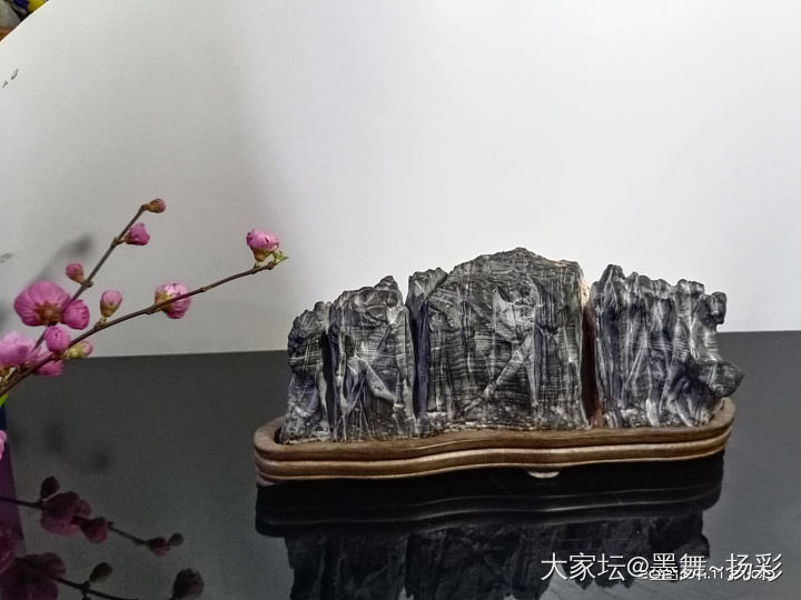 灵璧石滴水莲花山子_收藏