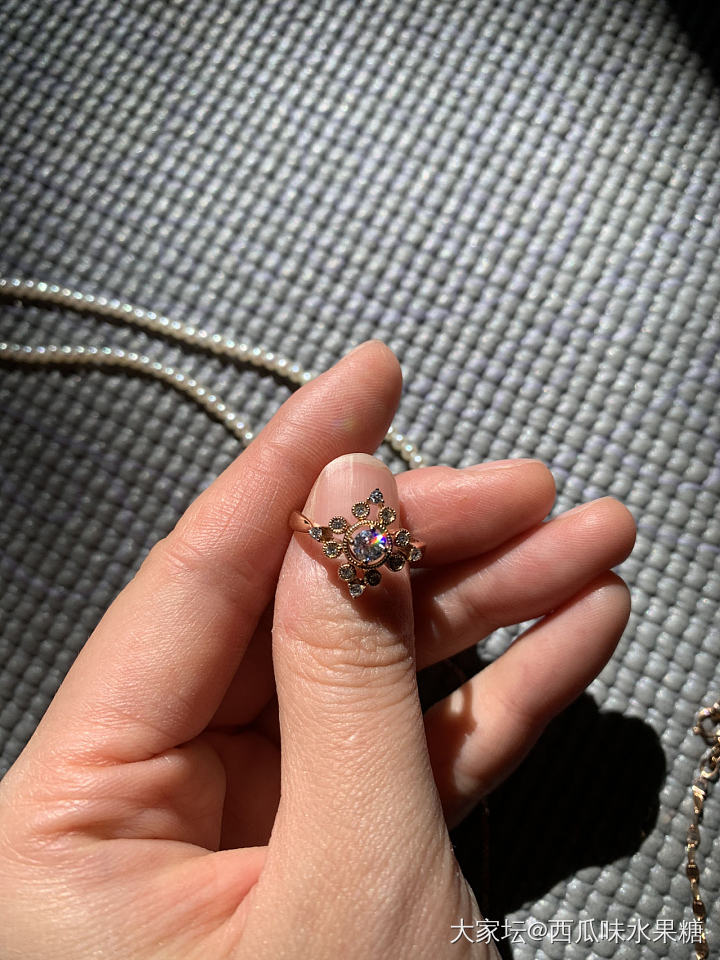 春日小美好_钻石戒指项链吊坠金