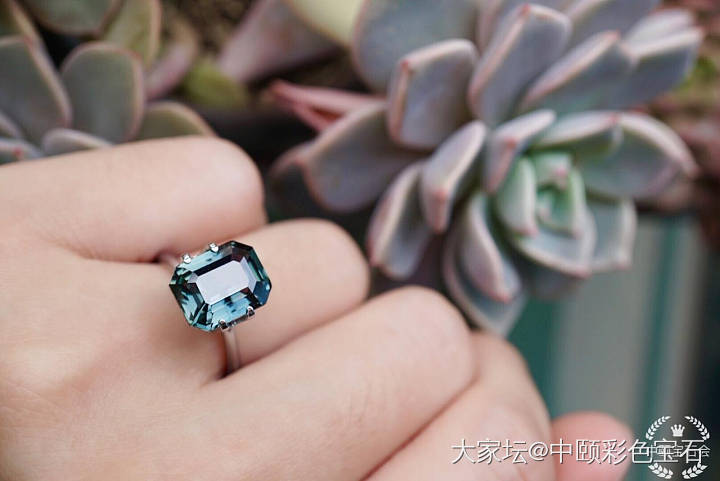 ##中颐天然未加热绿色蓝宝石##  5.54ct  AGTL证书_蓝宝石名贵宝石