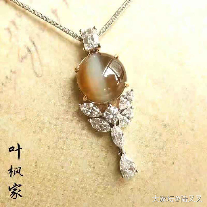 求一个猫眼镶嵌的款式_彩色宝石