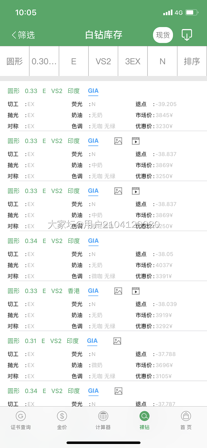 二手钻35分，E vs2，价格3680，贵吗？_戒指钻石