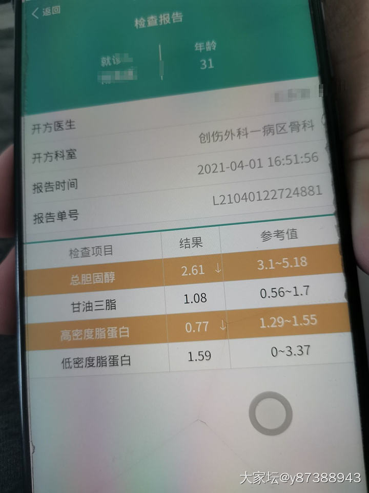 上次住院查了个血脂，有没有会看的呀？