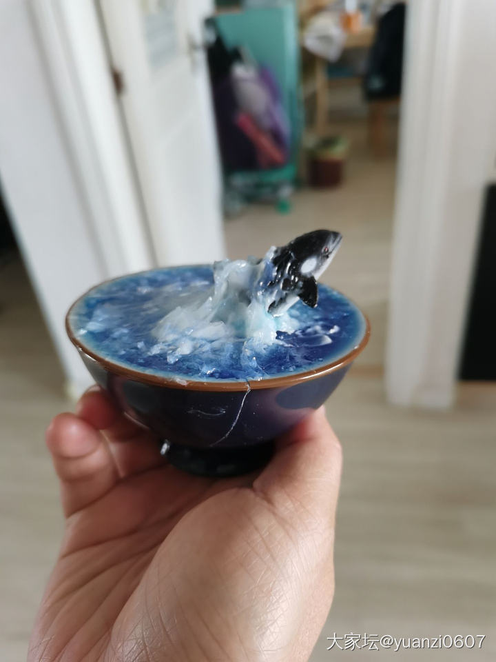 用了水景膏后的效果_工艺品手工diy