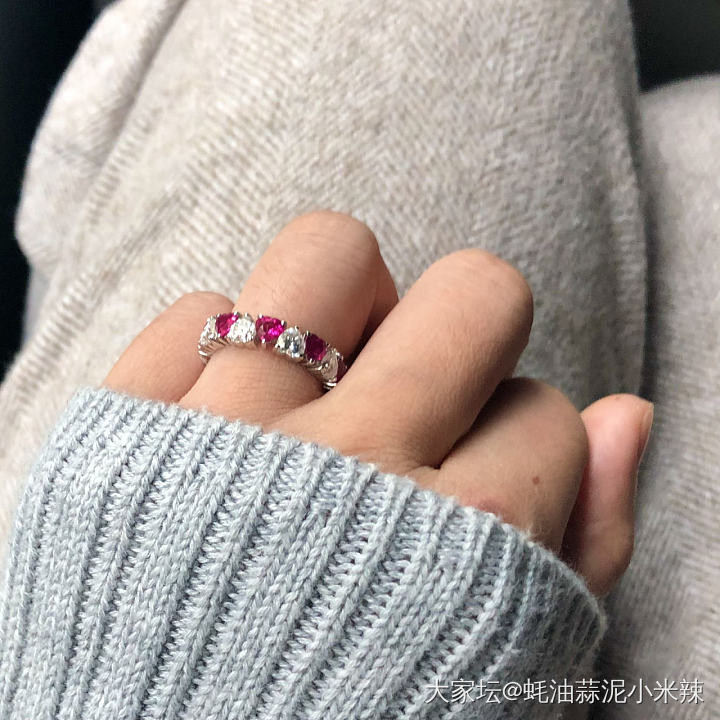 整圈排戒做好啦_首饰红宝石