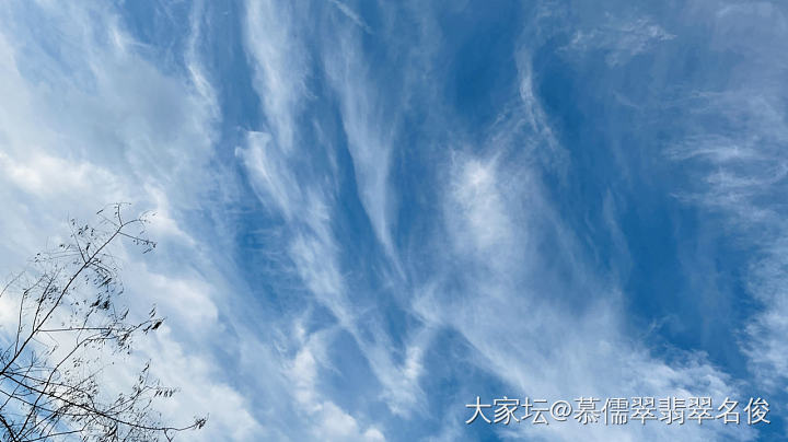 今天的天空是真好啊！
