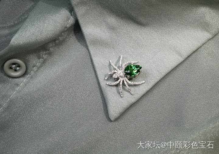 ##中颐天然沙弗莱胸针吊坠##  2.02ct_沙弗莱彩色宝石