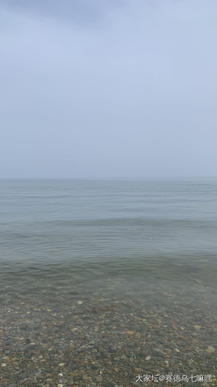雾中的安大略湖畔，仙雾缭绕非常美，可惜手机拍不出来_景色