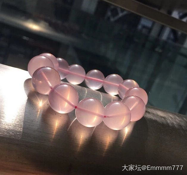 粉嫩粉嫩哒全净体莫粉大猪猪到手..._珠串水晶