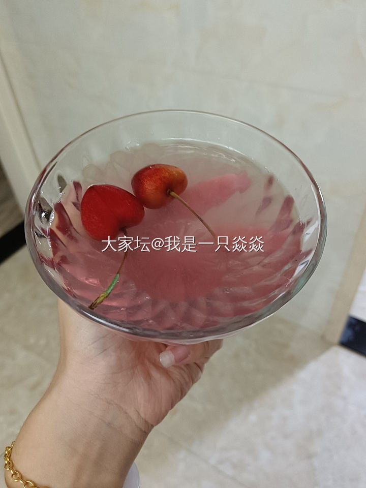 少女心，樱桃果冻。_美食