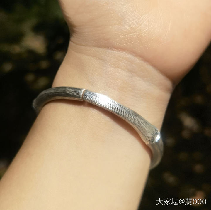 枯竹银镯+中古tiffany戒指_戒指手镯蒂芙尼银