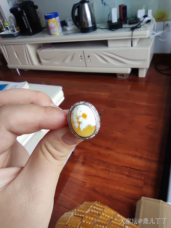 新收的蜜蜡戒指～～～_戒指蜜蜡琥珀蜜蜡
