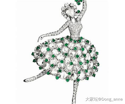 vancleef&arpels 梵克雅宝 祖母绿 宝石胸针_名贵宝石