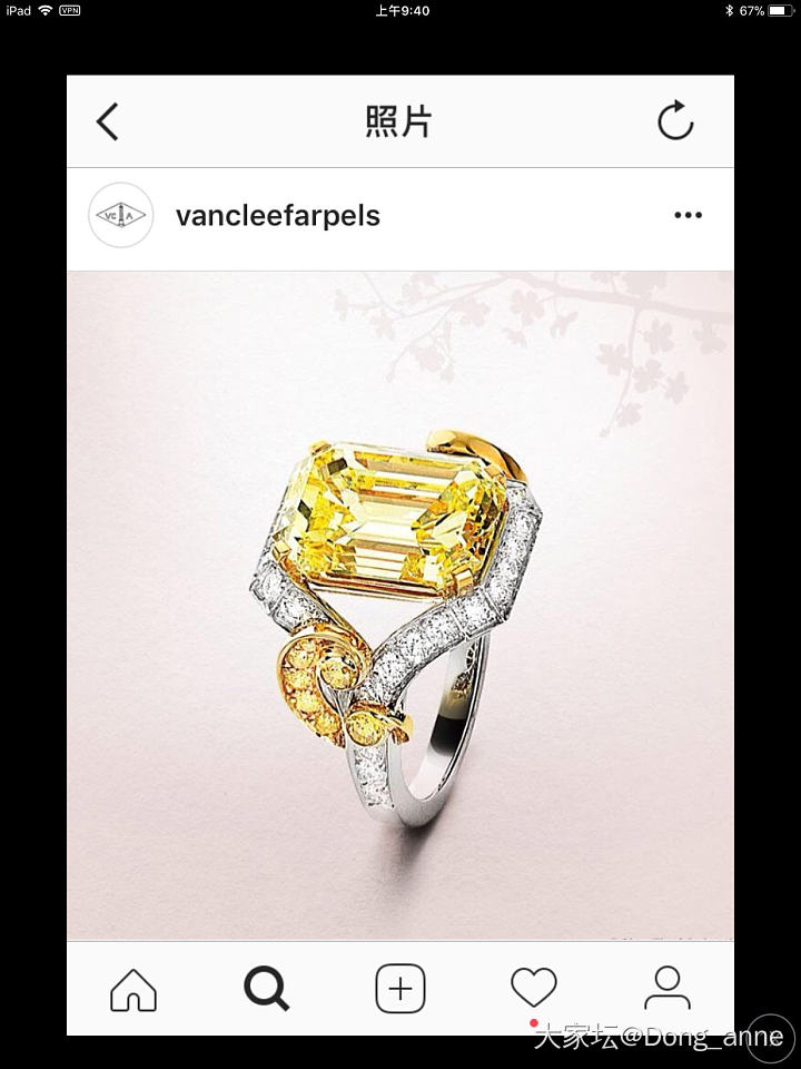 梵克雅宝 Van Cleef & Arpels 黄钻设计_名贵宝石