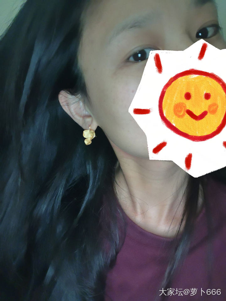 新入的一对小可爱😊_耳环金