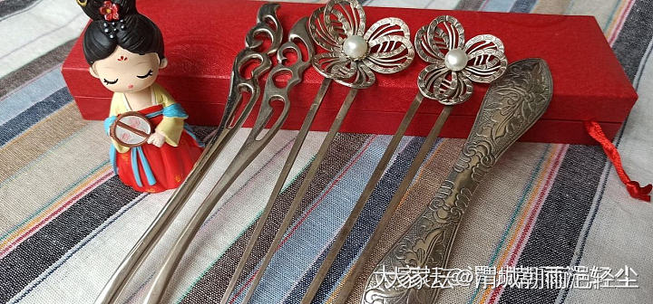 将近七十克的银簪盘头发会不会太重，有没有用过的姐妹，就像图二的这种日常盘头发，太..._簪子银