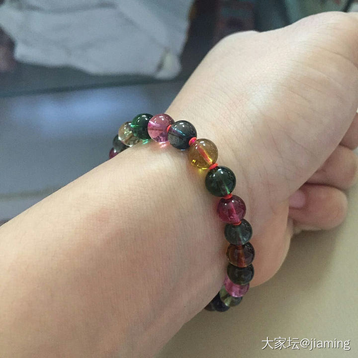 碧玺，想说爱你不容易_珠串碧玺