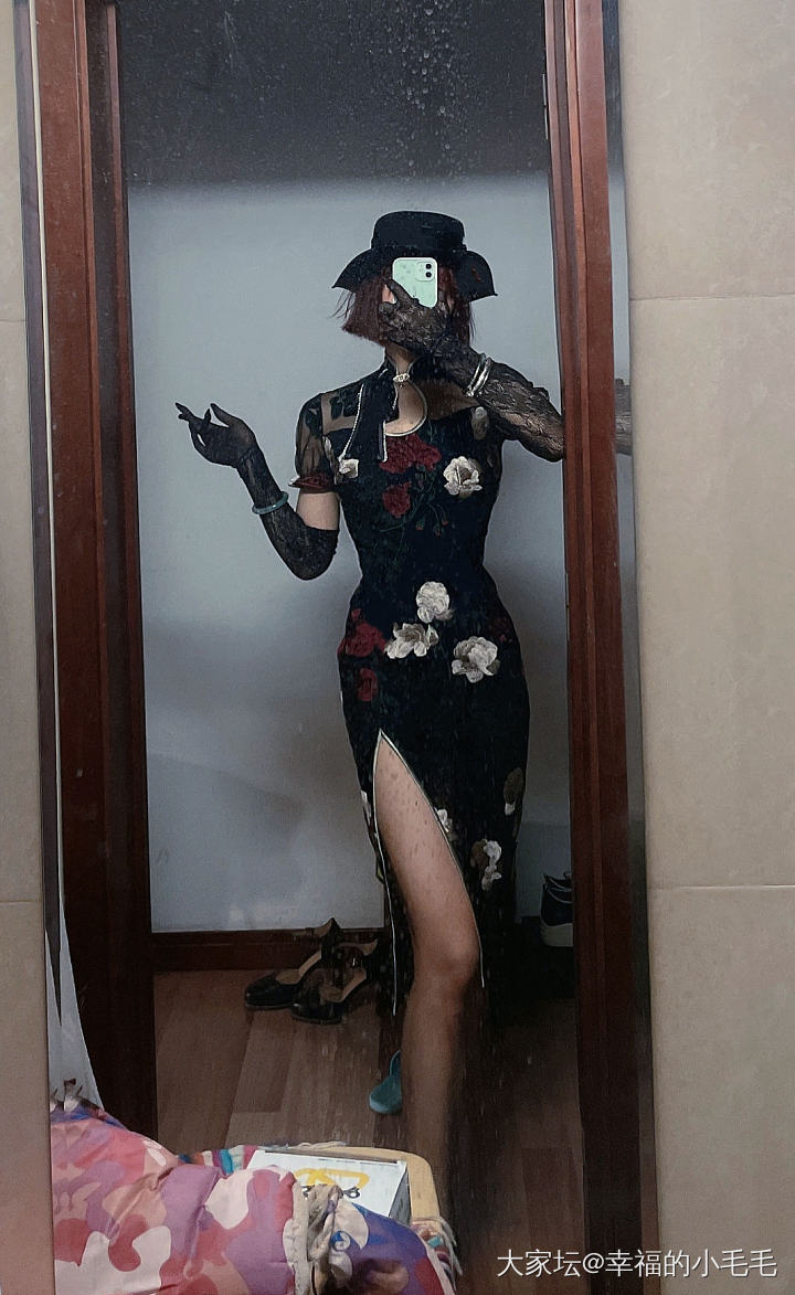 小毛毛的试衣间，第三件旗袍～_穿搭