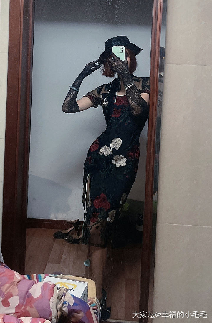 小毛毛的试衣间，第三件旗袍～_穿搭
