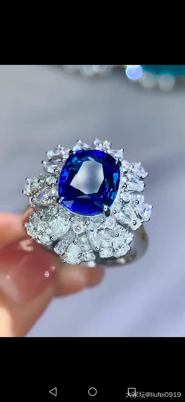 小白求问蓝宝石戒指是不是个漏。_戒指蓝宝石
