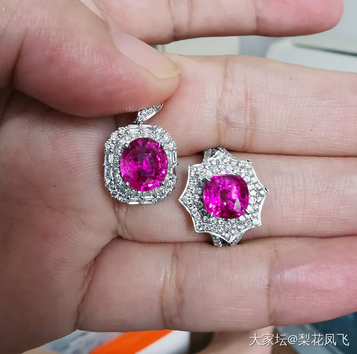 今天戴这套粉_红宝石
