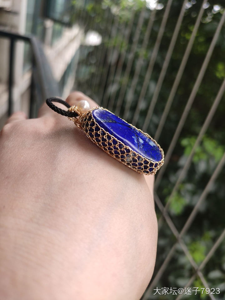 一块青金的华丽蜕变_青金石手工diy