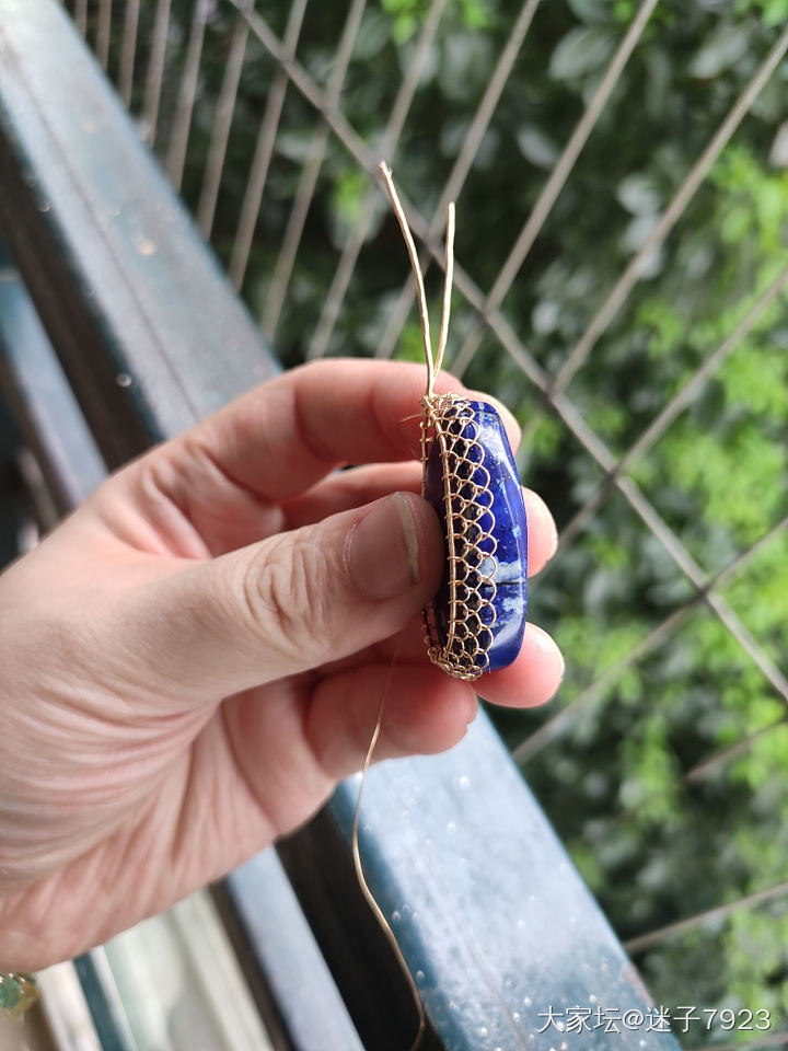 一块青金的华丽蜕变_青金石手工diy