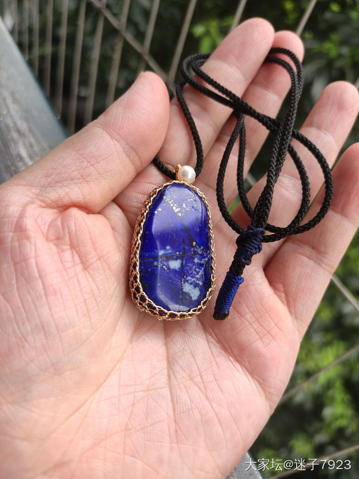 一块青金的华丽蜕变_青金石手工diy