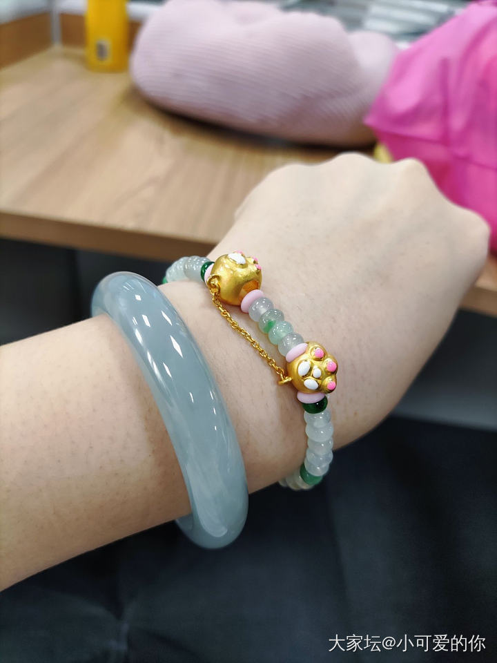 可可爱爱黄金猫猫爪～_串珠金