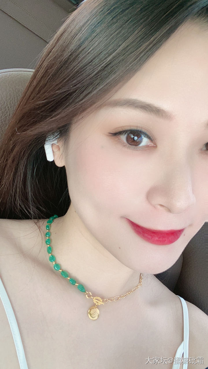 大爱祖母绿_项链金祖母绿
