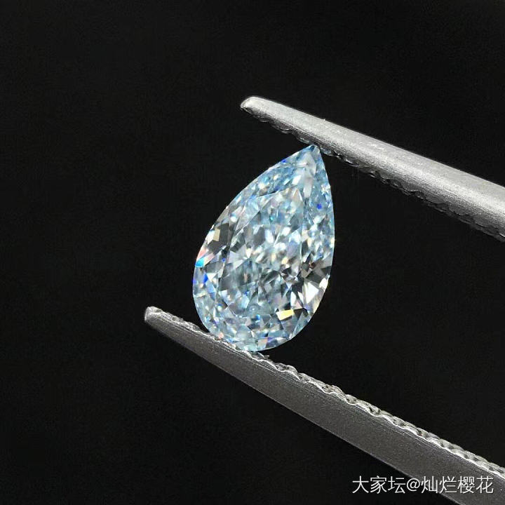 Fancy Blue VVS2 0.62ct None Certified，散货..._异形钻